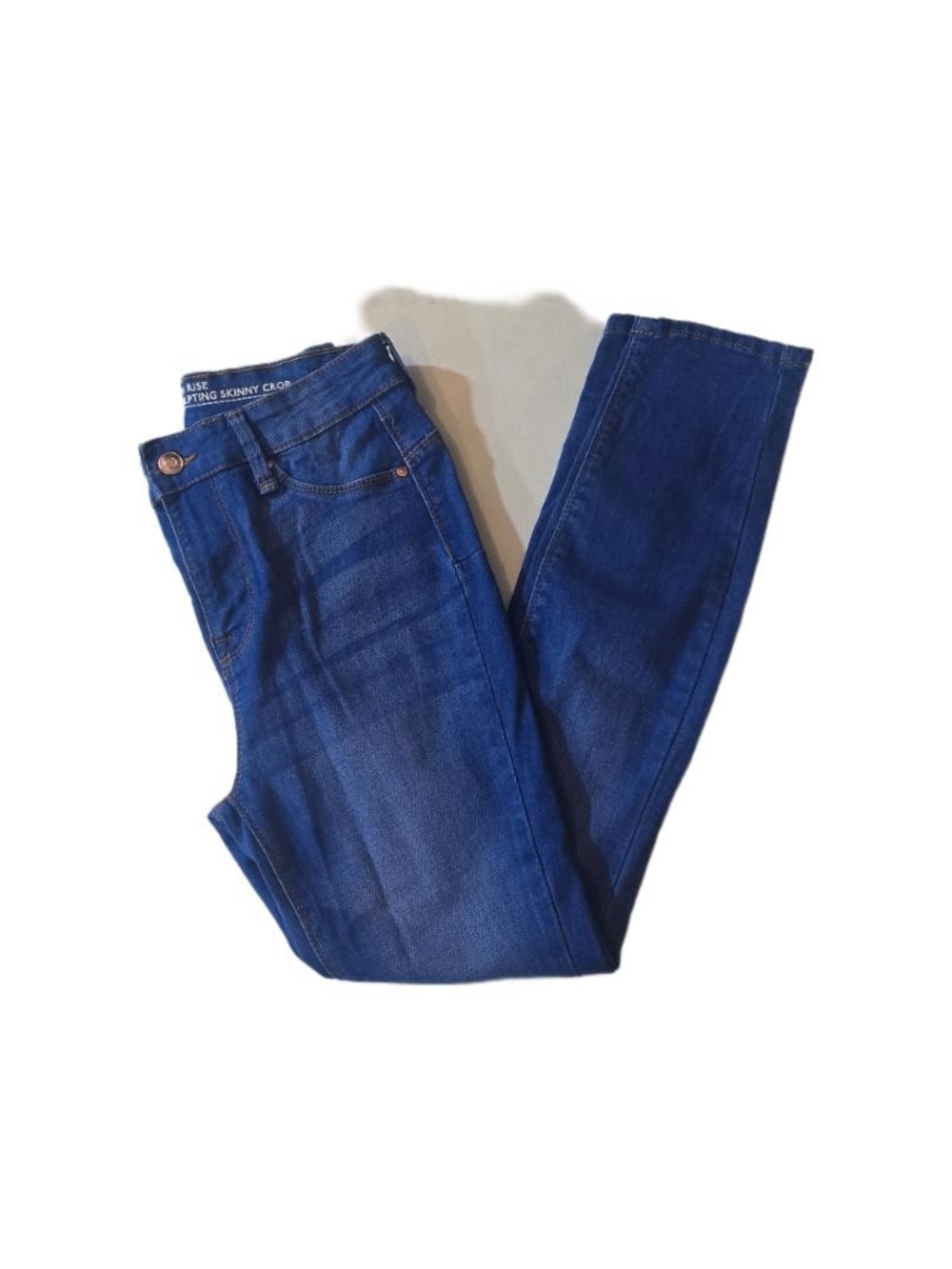NOBO Dark Blue Scultping Skinny Crop Jeans - Slim Fit Size 9
